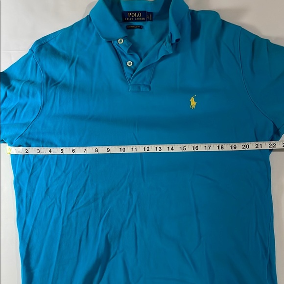 Polo by Ralph Lauren Men's Vibrant Blue Polo Shirt 100% Cotton Slim Fit Large - Picture 3 of 8